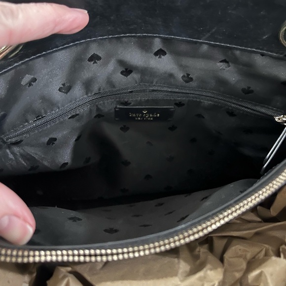 Black Tweed Kate Jordyn Chain bag - Picture 5 of 9